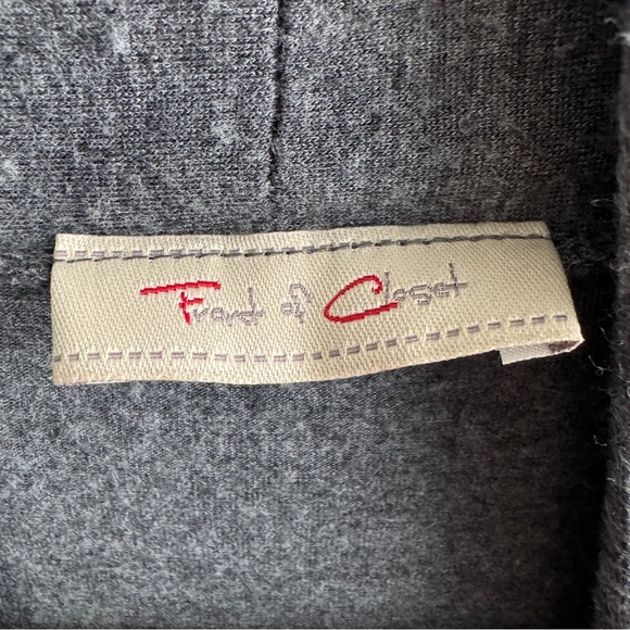 Front of Closet gray long sleeve open front cardigan size 3XL - Picture 3 of 5